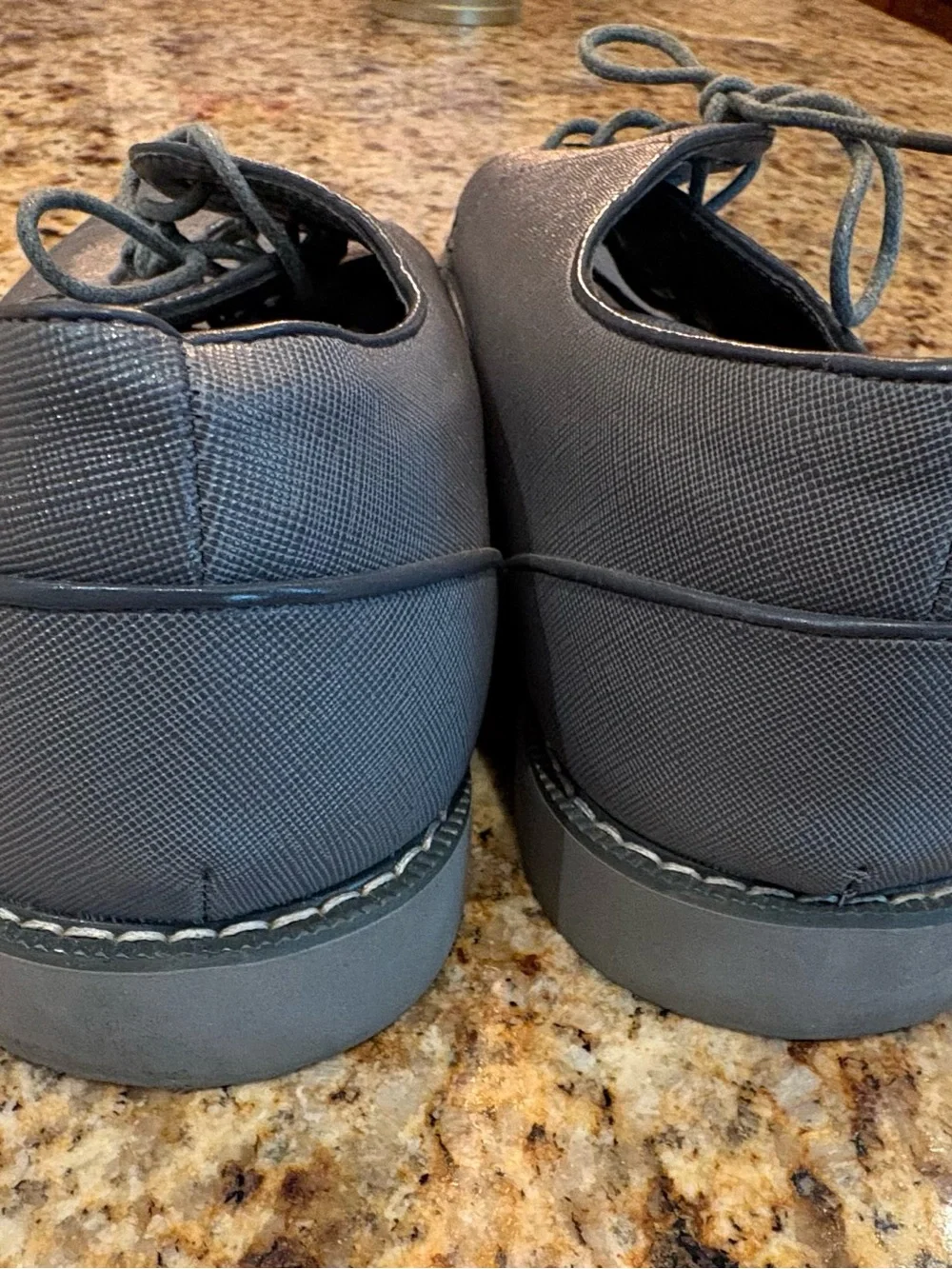 Steve Madden Men's Textured Derby Shoes. Sharp grey. size:13